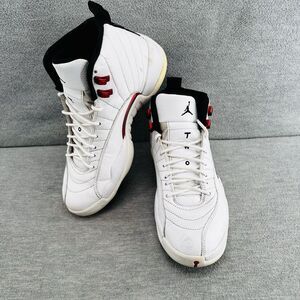 Air Jordan 12 CT8013-106 - Men's Twist Retro White Red Sneakers Size 9  B1